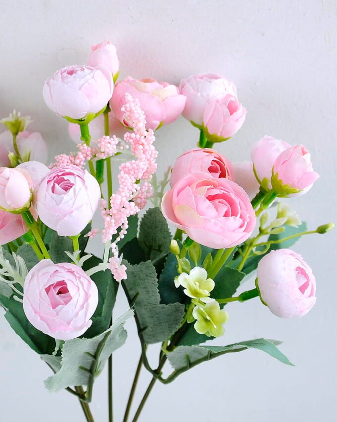 Artificial Flower 14*15*30CM Camellia rose bush*20 GS-51819014-P1