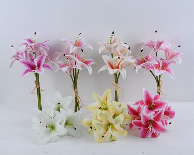Artificial Flower 20*33cm Lily Bouquet*4 GS-09819054-P1