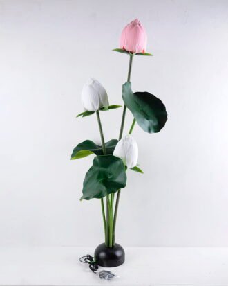 Artificial Flower Lotus in pot with roots GS-17719021