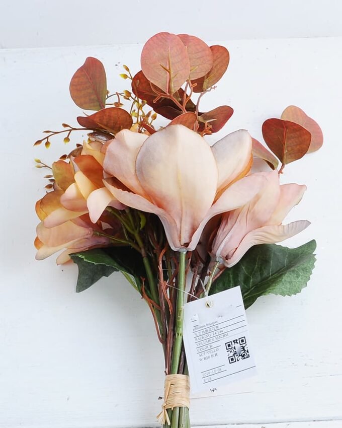 Artificial Flower 20*38cm Magnolia plumeria bouquet GS-28219025-Y1