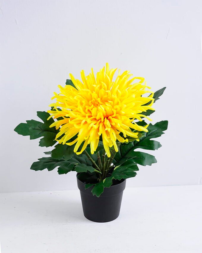 Artificial Flower 25*20*27CM Mum in plastic pot GS-05520006