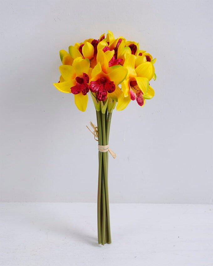 Artificial Flower 14*28cm Orchid bouquet*9 GS-12819013-Y1