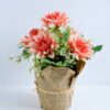 Artificial Flower 23*24*25CM Peony in plastic pot with paper GS-05520002
