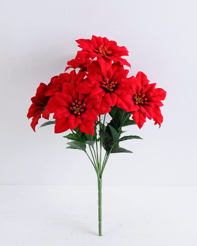 Artificial Flower 30*40cm Poinsettia BUNCH*9 GS-57519031CONTI