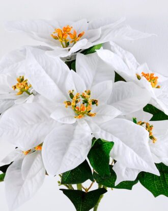 Artificial Flower 40*49cm Poinsettia Bush*7 GS-37319111-W1