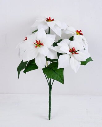 Artificial Flower 20*30CM Poinsettia Spary*5 GS-51919009-W1