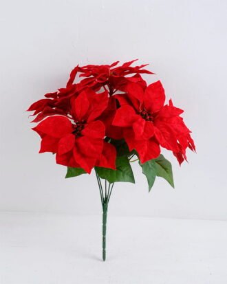 Artificial Flower 28*38CM Poinsettia Spary*5 GS-51919010-R1