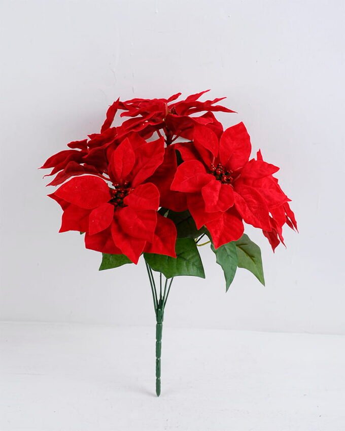 Artificial Flower 28*38CM Poinsettia Spary*5 GS-51919010-R1 1 Artificial Flower 28*38CM Poinsettia Spary*5 GS-51919010-R1