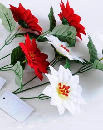 Artificial Flower 22*60cm Poinsettia branch*3 GS-57519030CONTI