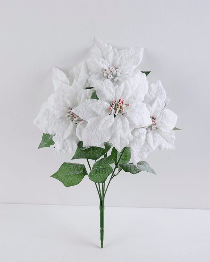 Artificial Flower 26*47CM Poinsettia bush*5 GS-57519004CONTI-W1