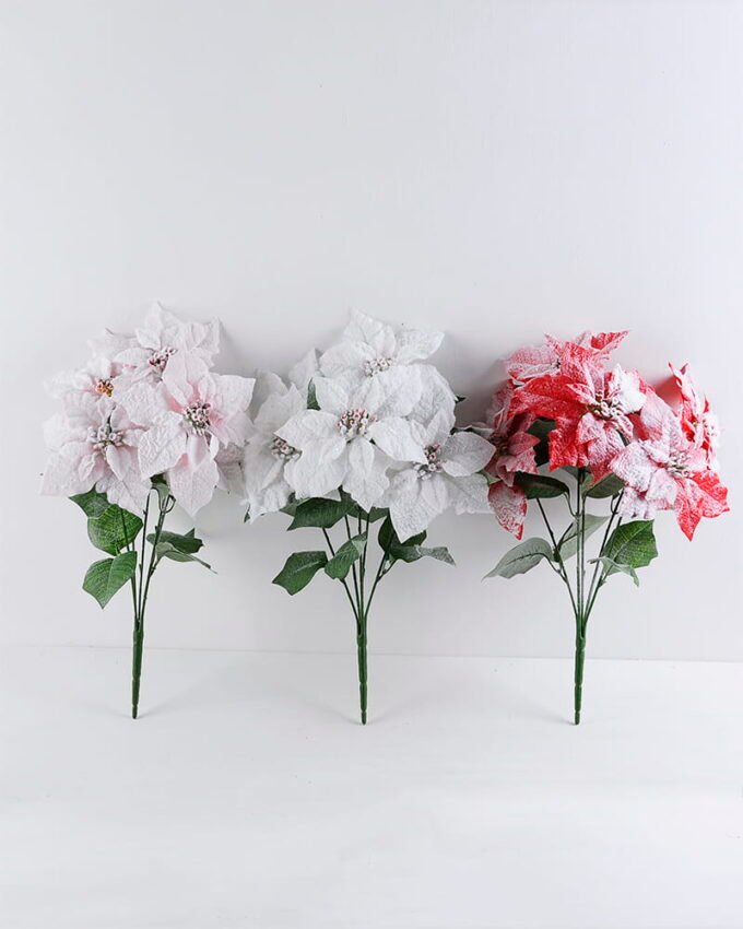 Artificial Flower 26*47CM Poinsettia bush*5 GS-57519004CONTI