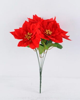 Artificial Flower 34*45CM Poinsettia spray*5 GS-37319128