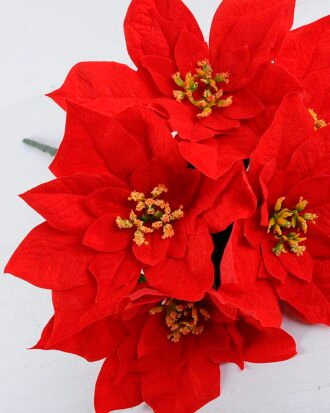 Artificial Flower 34*45CM Poinsettia spray*5 GS-37319128