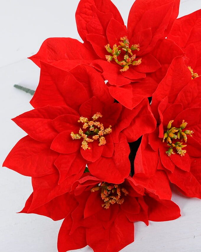 Artificial Flower 34*45CM Poinsettia spray*5 GS-37319128