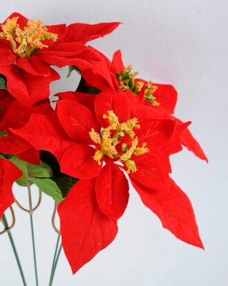 Artificial Flower 31*40CM Poinsettia spray*5 GS-37319129