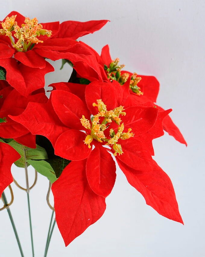 Artificial Flower 31*40CM Poinsettia spray*5 GS-37319129