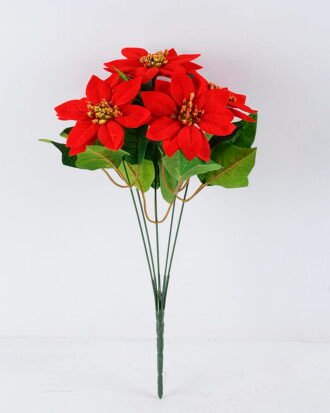 Artificial Flower 25*39CM Poinsettia spray*5 GS-37319130
