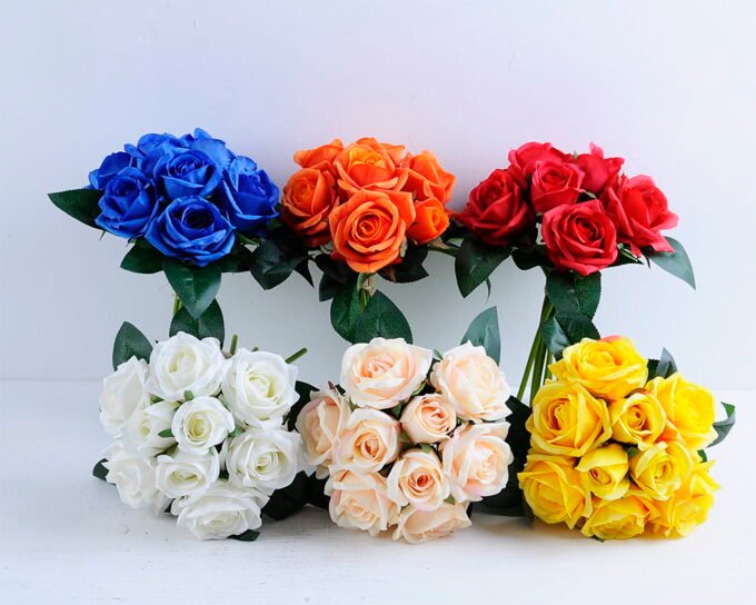 Artificial Flower 18*25CM Rose Bouquet*9 GS-37920001