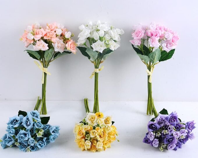 Artificial Flower 14*30CM Rose Bush*28 GS-36619076-W1