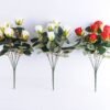 Artificial Flower 30*30*40CM Rose Bush*9 GS-06919102