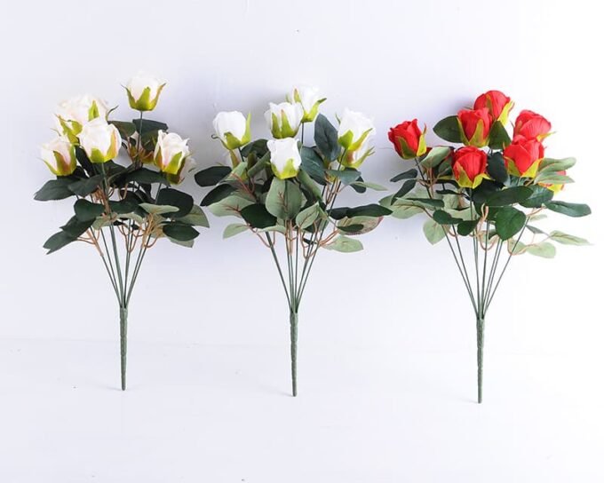 Artificial Flower 30*30*40CM Rose Bush*9 GS-06919102