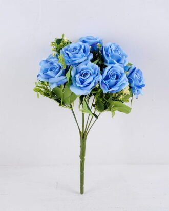 Artificial Flower 22*34CM Rose Bush*9 GS-47919017