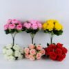 Artificial Flower 22*34CM Rose Bush*9 GS-47919017
