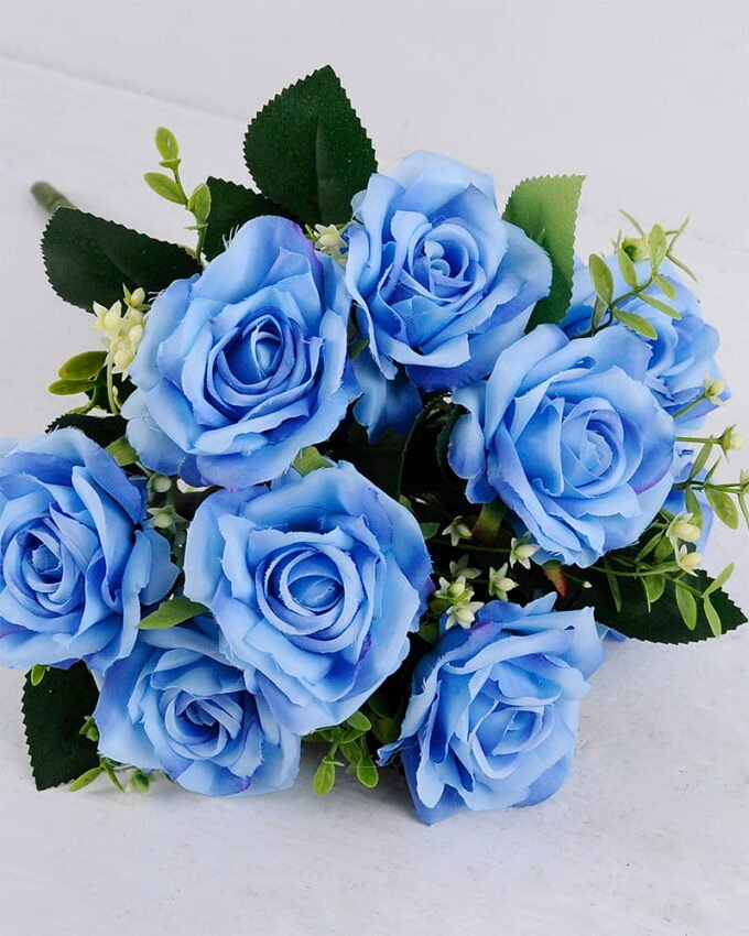 Artificial Flower 22*34CM Rose Bush*9 GS-47919017