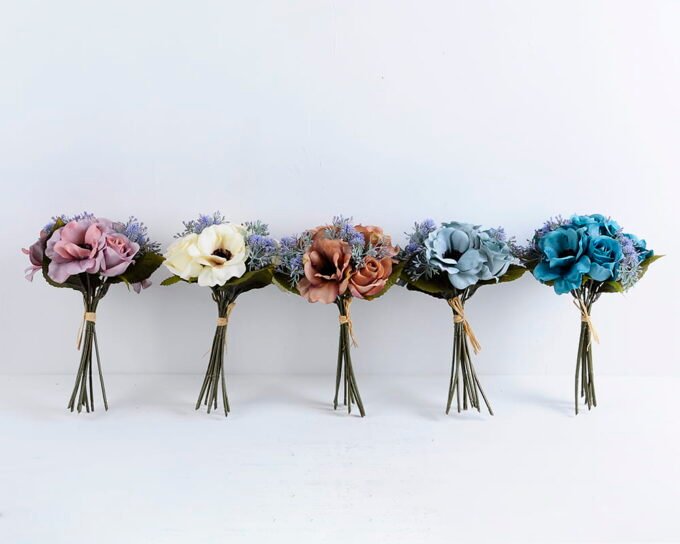 Artificial Flower 20*27CM Rose Flower Bouquet*9 GS-16819035-B1