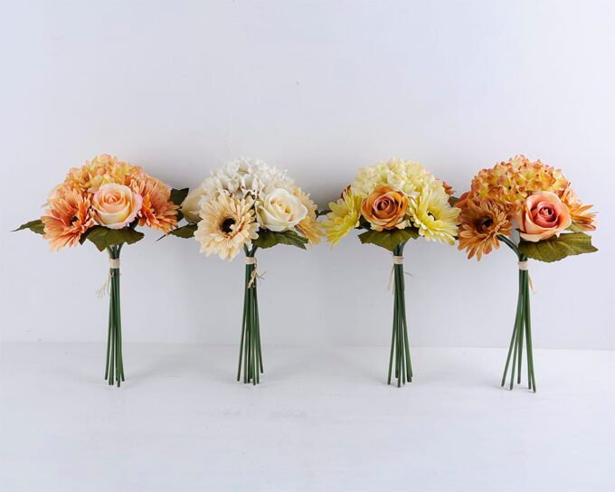 Artificial Flower 26*34CM Rose&Mum&Hydrangea Bouquet*7 GS-16819034-Y1