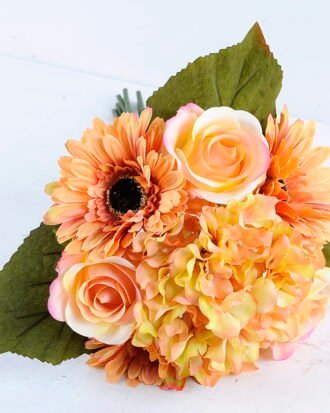 Artificial Flower 26*34CM Rose&Mum&Hydrangea Bouquet*7 GS-16819034