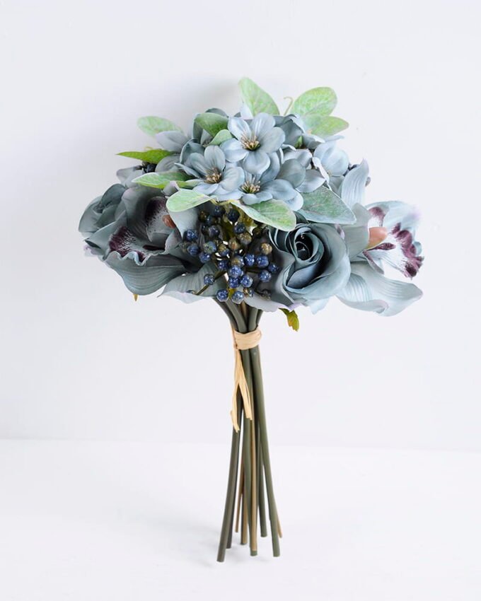 Artificial Flower 19*28CM Rose&Orchid Bouquet*9 GS-16819036-B2