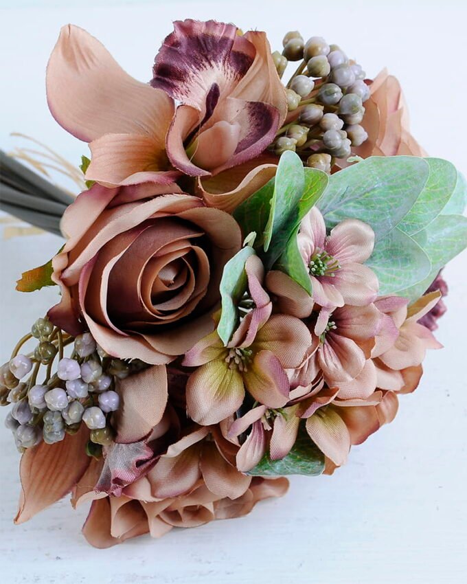 Artificial Flower 19*28CM Rose&Orchid Bouquet*9 GS-16819036-K1