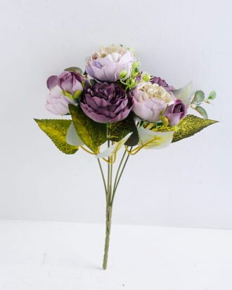 Artificial Flower 21*16*29CM Rose bush*5 GS-51819013-Z1