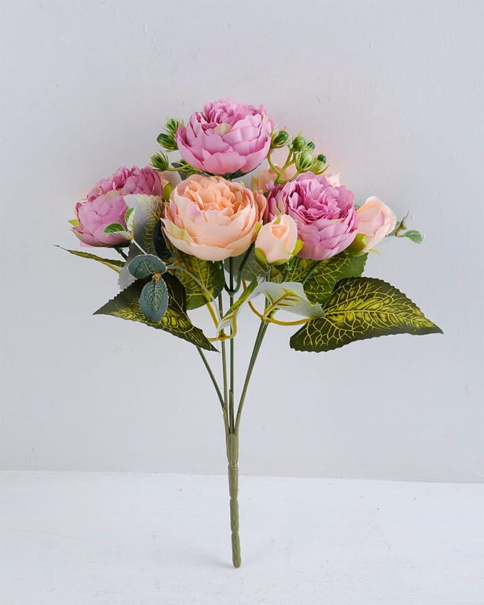 Artificial Flower 21*16*29CM Rose bush*5 GS-51819013-Z2