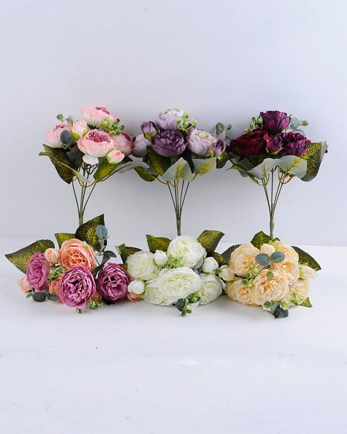 Artificial Flower 21*16*29CM Rose bush*5 GS-51819013