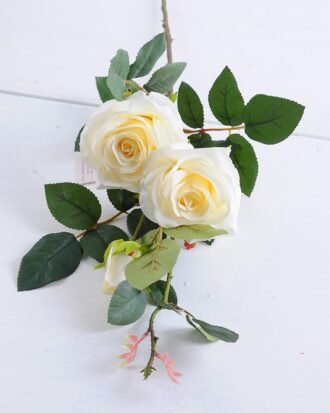 Artificial Flower 30*27*77CM SINGEL ROSE BUSH*3 GS-06919101-W3