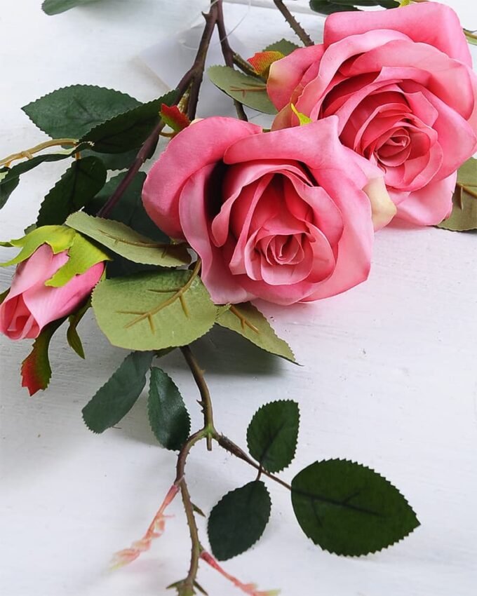 Artificial Flower 30*27*77CM SINGEL ROSE BUSH*3 GS-06919101