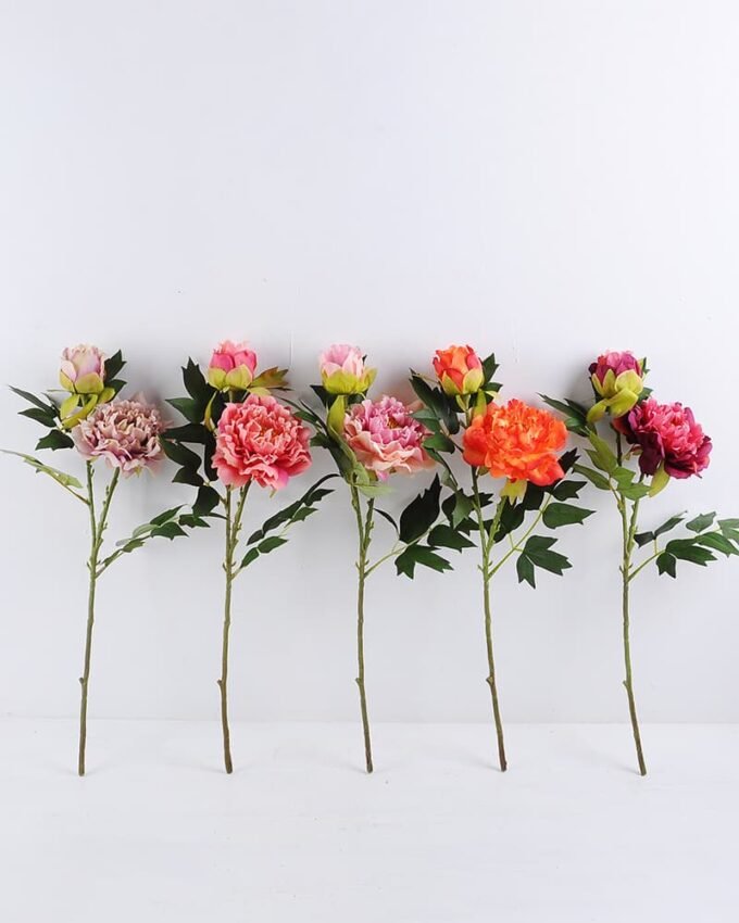 Artificial Flower 17*51cm Single Peony GS-25819017