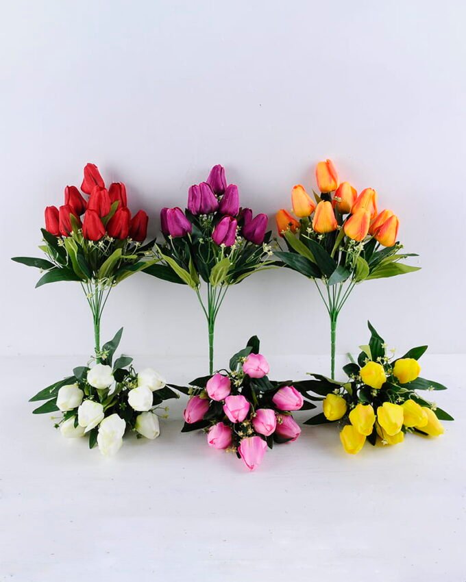 Artificial Flower 22*36CM Tulip Bush*9 GS-47919012