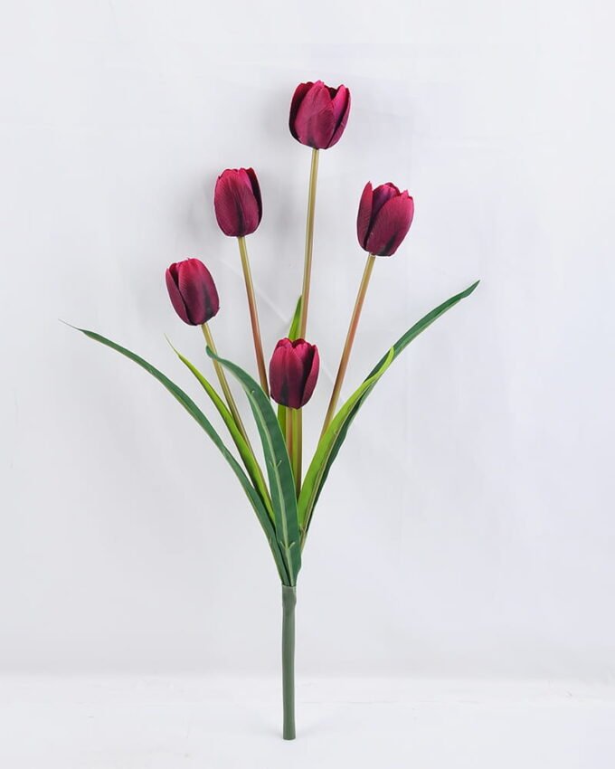 Artificial Flower 28*49cm Tulip Spray*5 GS-12819015