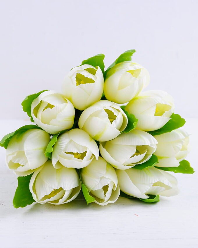 Artificial Flower 14*40cm Tulip bouquet*12 GS-12819017-W1