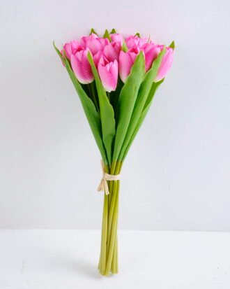 Artificial Flower 14*40cm Tulip bouquet*12 GS-12819017