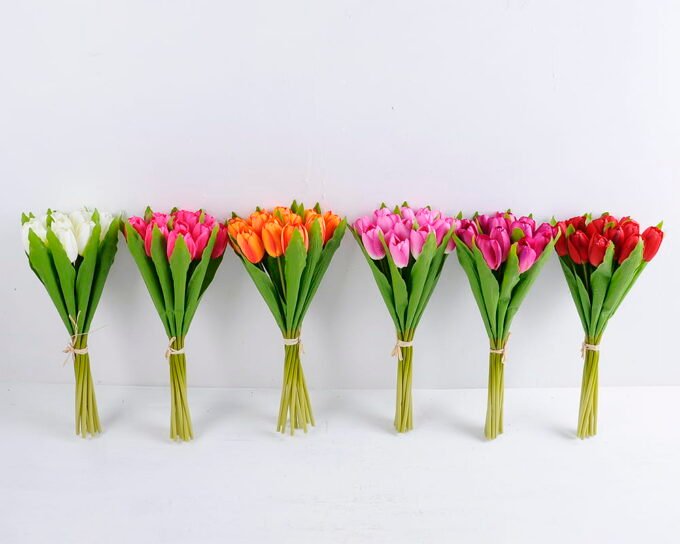 Artificial Flower 14*40cm Tulip bouquet*12 GS-12819017