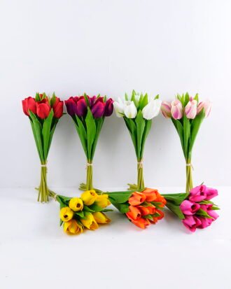 Artificial Flower 14*32cm Tulip bouquet*7 GS-12819018