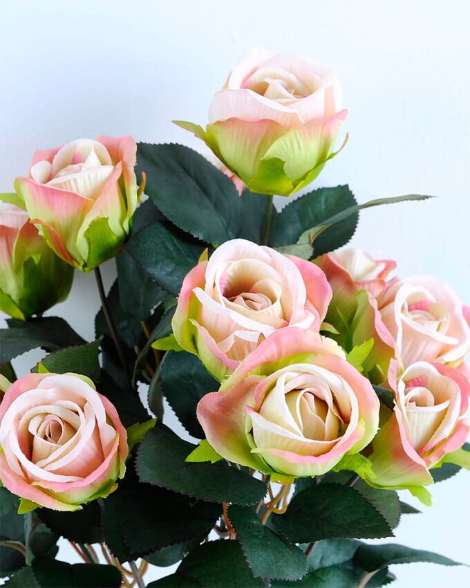 Artificial Flower W56 H46cm Rose bush*12 GS-0690388-P1