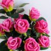 Artificial Flower W56 H46cm Rose bush*12 GS-0690388-R2