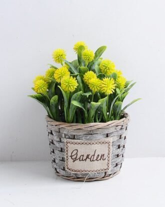 Artificial Flower 17*17*20cm Wild plants in Basket GS-03319349