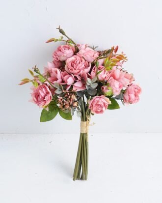 Artificial Flower 20*34cm mini rose bouquet GS-28219027-P1