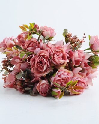 Artificial Flower 20*34cm mini rose bouquet GS-28219027-P1